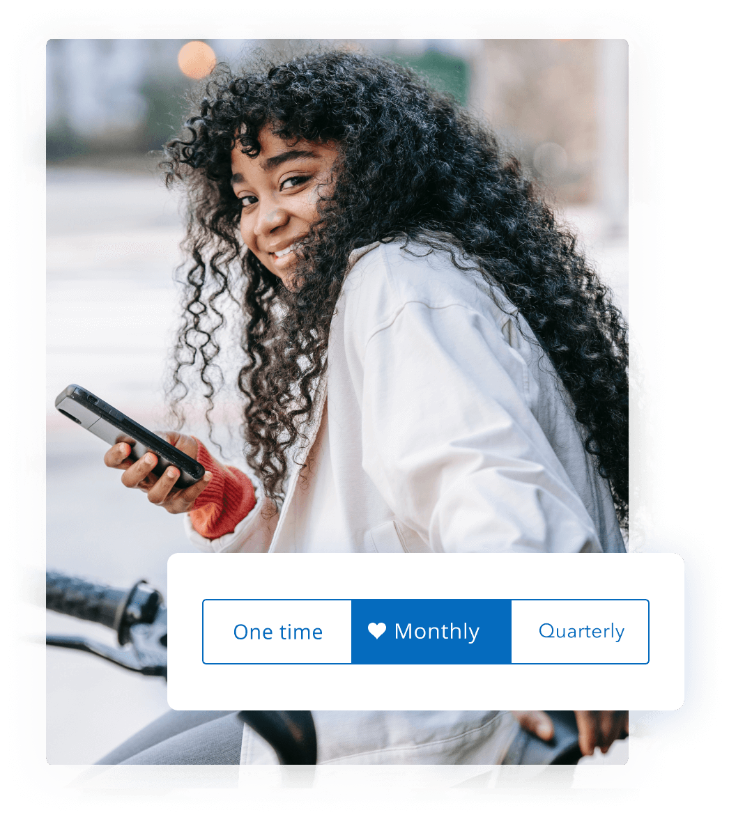 Donors can set up recurring donations in under 2 minutes Donors can set up recurring donations in under 2 minutes