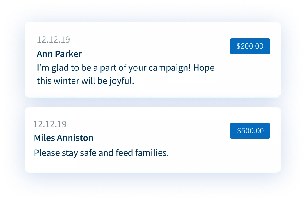 Donor wall Donor wall