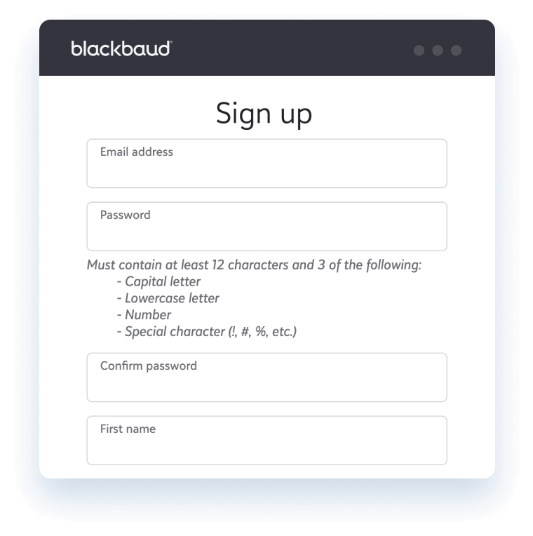 Sign Up for Blackbaud RE NXT Sign Up for Blackbaud RE NXT
