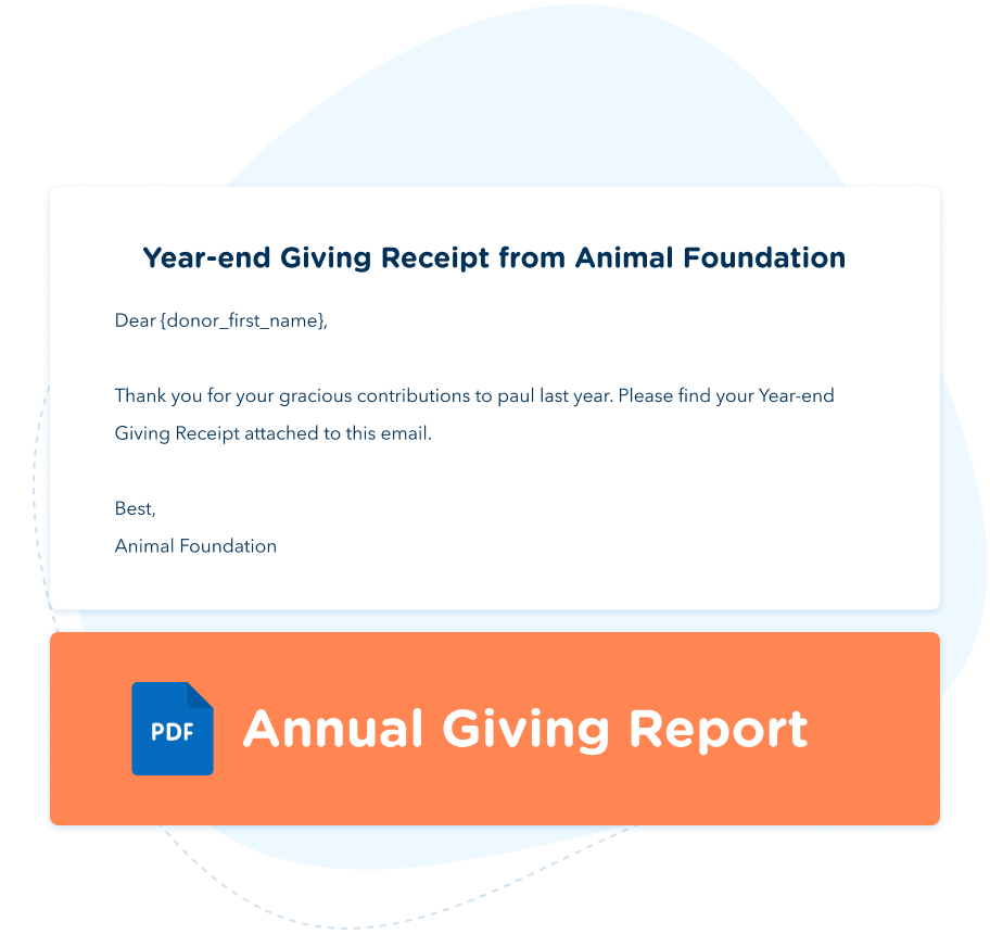 Make tax season easy with annual giving statements Make tax season easy with annual giving statements